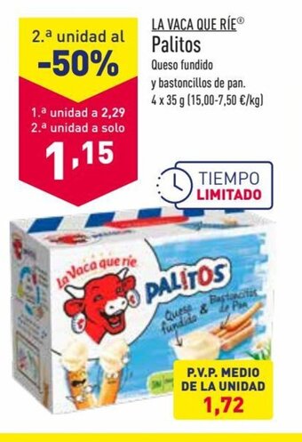 ALDI La Vaca Que Rie Palitos oferta