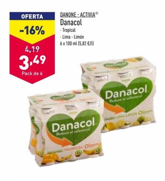 ALDI Danone Activia Danacol oferta