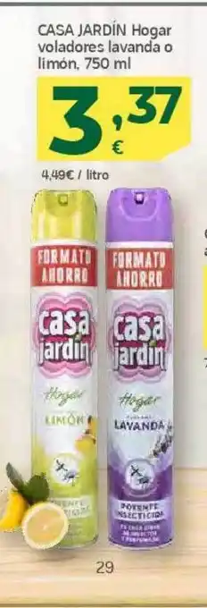 HiperDino Casa jardín hogar voladores lavanda o limón oferta