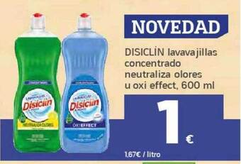 HiperDino Disiclín lavavajillas concentrado neutraliza olores u oxi effect oferta