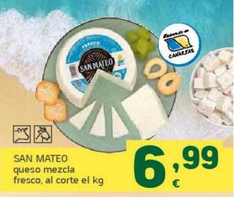 HiperDino San mateo queso mezcla fresco al corte el kg oferta