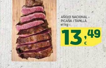 HiperDino Añojo nacional - picaña - tapilla el kg oferta