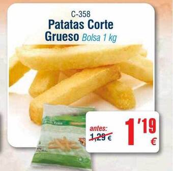 Abordo Patatas corte grueso bolsa oferta