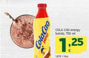 HiperDino Cola cao energy batido oferta