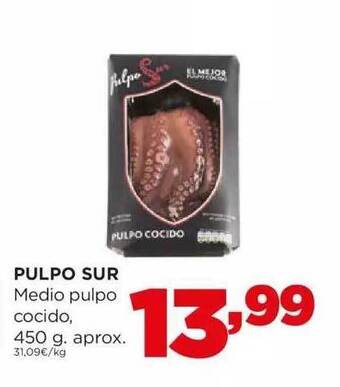 Alimerka Pulpo sur medio pulpo cocido oferta