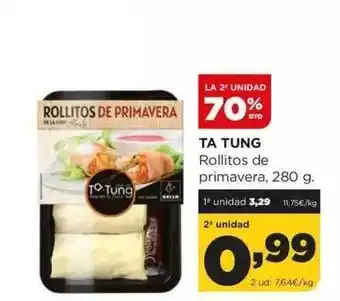 Alimerka La 2° unidad 70% dto ta tung rollitos de primavera oferta