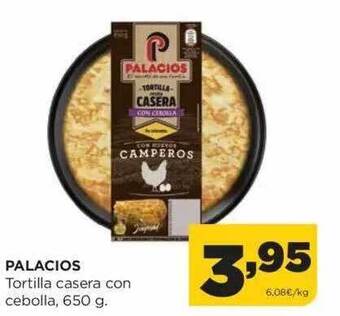 Alimerka Palacios tortilla casera con cebolla oferta