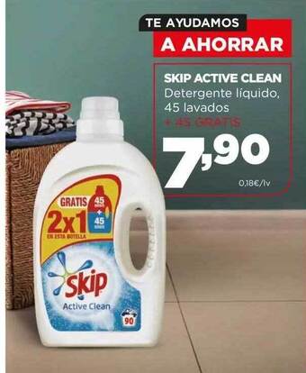 Alimerka Skip active clean detergente líquido oferta