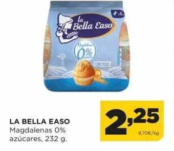 Alimerka La bella easo magdalenas 0% azúcares oferta