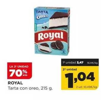 Alimerka La 2a unidad 70% dto royal tarta con oreo oferta