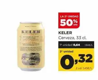 Alimerka La 2a unidad 50% dto keler cerveza oferta