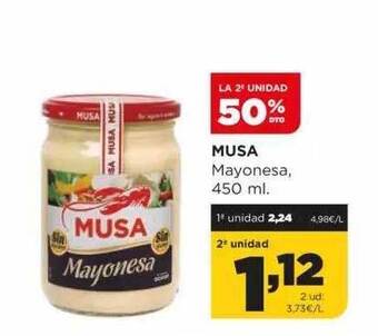 Alimerka La 2a unidad 50% dto musa mayonesa oferta