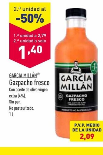 ALDI García Millán Gazpacho Fresco oferta