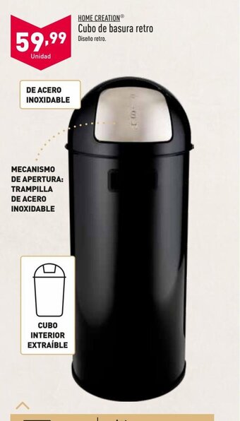 ALDI Cubo de Basura Retro oferta
