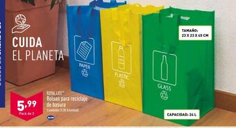 ALDI Bolsas Para Reciclaje de Basura oferta