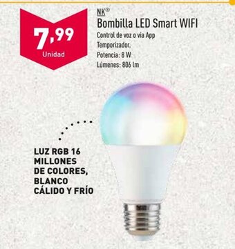 ALDI Bombilla LED Smart Wifi oferta