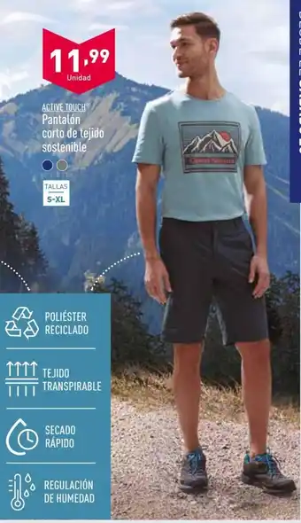 ALDI Active Touch Pantalón Corto de Tejido Sostenible oferta