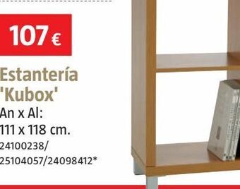 Bauhaus Estanterías kubox oferta