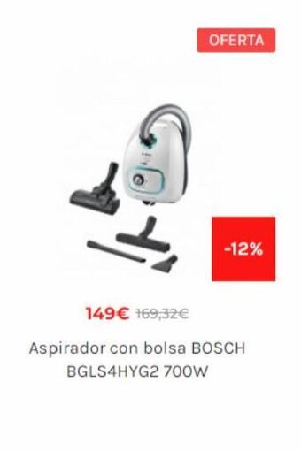 Aspirador con bolsa bosch