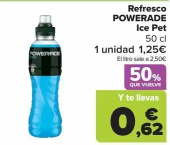 Carrefour Market Refresco powerade ice pet 50 cl oferta