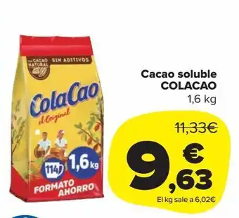 Cacao soluble cola cao 1,6 kg