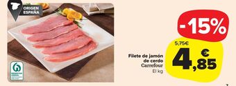 Carrefour Market Filete de jamón de cerdo carrefour el kg oferta