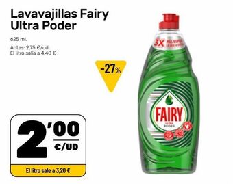 AhorraMas Lavavajillas fairy ultra poder oferta