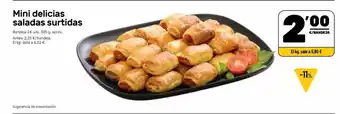AhorraMas Mini delicias saladas surtidas (bandeja) oferta
