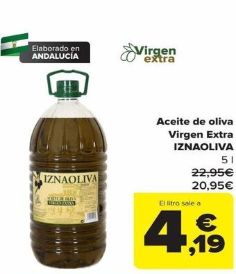 Carrefour Aceite de oliva virgen extra iznaoliva oferta