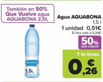 Carrefour Agua aquabona oferta