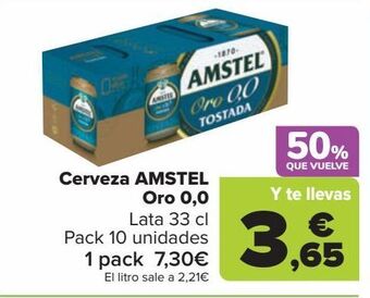 Carrefour Cerveza amstel oferta