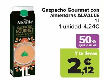 Carrefour Gazpacho gourmet con almendras alvalle oferta