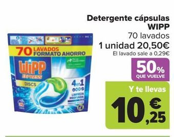 Carrefour Detergente cápsulas wipp oferta