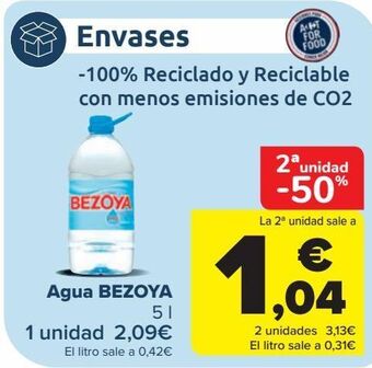 Carrefour Agua bezoya oferta