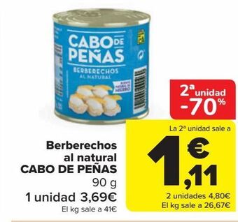 Carrefour Berberechos cabo de peñas oferta