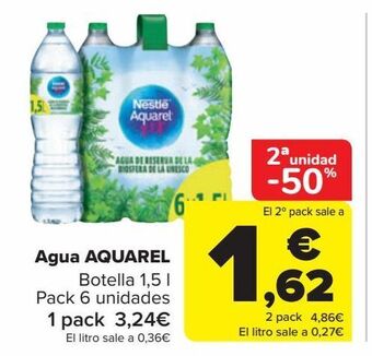 Carrefour Agua aquarel oferta