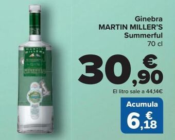 Carrefour Ginebra martín miller's oferta