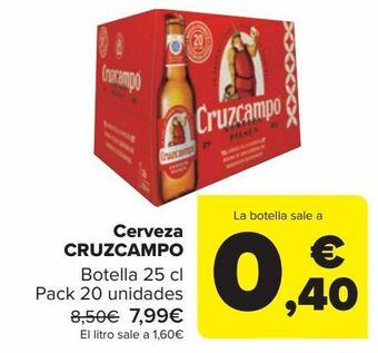 Carrefour Cerveza cruzcampo oferta