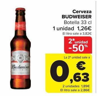 Carrefour Cerveza budweiser oferta