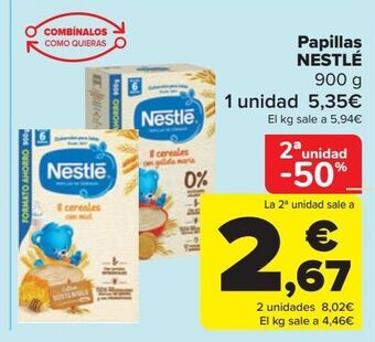 Carrefour Papilla nestlé oferta