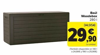 Carrefour Baúl woodebox oferta