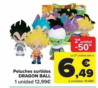 Carrefour Peluches surtido dragon ball oferta