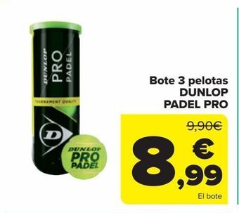 Carrefour Bote 3 pelotas dunlop oferta
