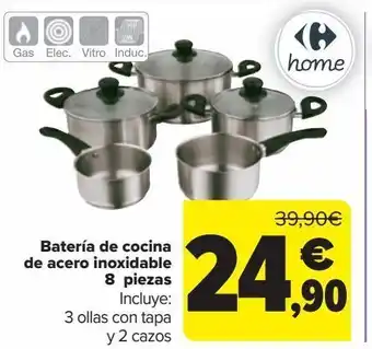 Carrefour Batería de cocina carrefour oferta