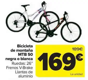 Carrefour Bicicleta de montaña mtb 50 oferta