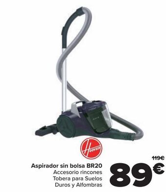 Carrefour Aspirador sin bolsa br20 hoover oferta