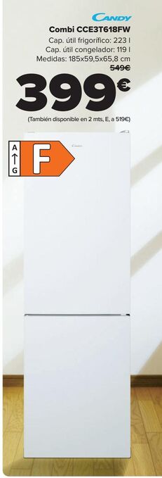 Carrefour Combi cce3t618fw candy oferta