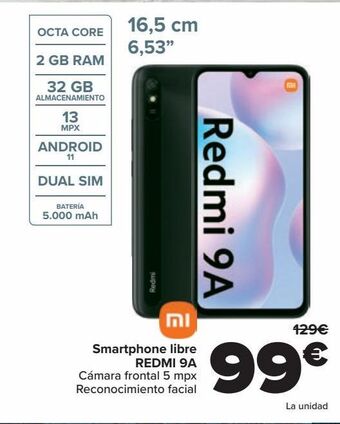 Carrefour Smartphone libre redmi 9a oferta