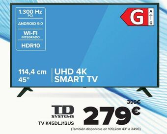 Carrefour Tv k45dlj12us td systems oferta