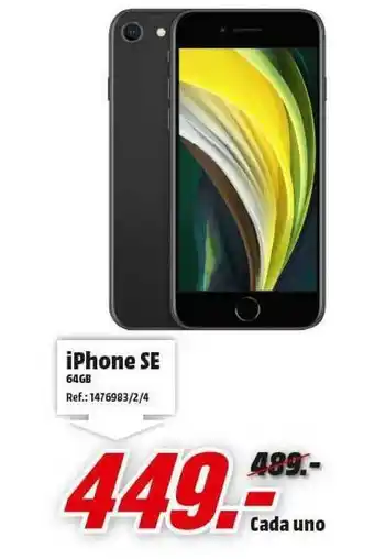 MediaMarkt Iphone Se 64gb oferta